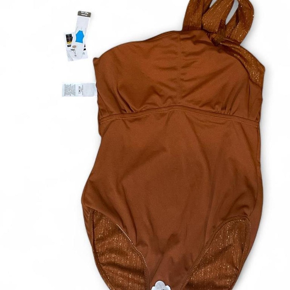 Brown One Piece Swimsuit Medium (8-10) New with Tags - Picture 4 of 8